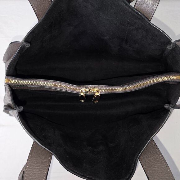 Radley London Sloane Street Large Zip-Top Gray Pebble Grain Leather Shoulder Bag - Picture 9 of 16